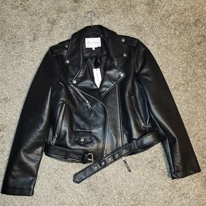 NWT Rebecca Minkoff Faux Leather biker jacket